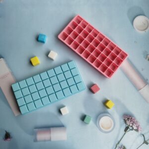2PCS Mini Silicone Ice Tray Cubes Foldable