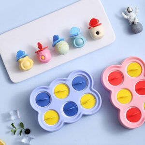 3PCS Astronaut Shaped  Silicone Popsicle Molds Ice Pop Mold