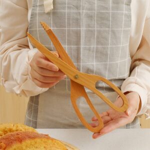 Non Slip Wooden Kitchen Scissor Heavy Duty
